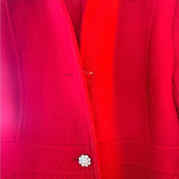 J. Crew Vibrant Red Pea Coat - Picture 3 of 7